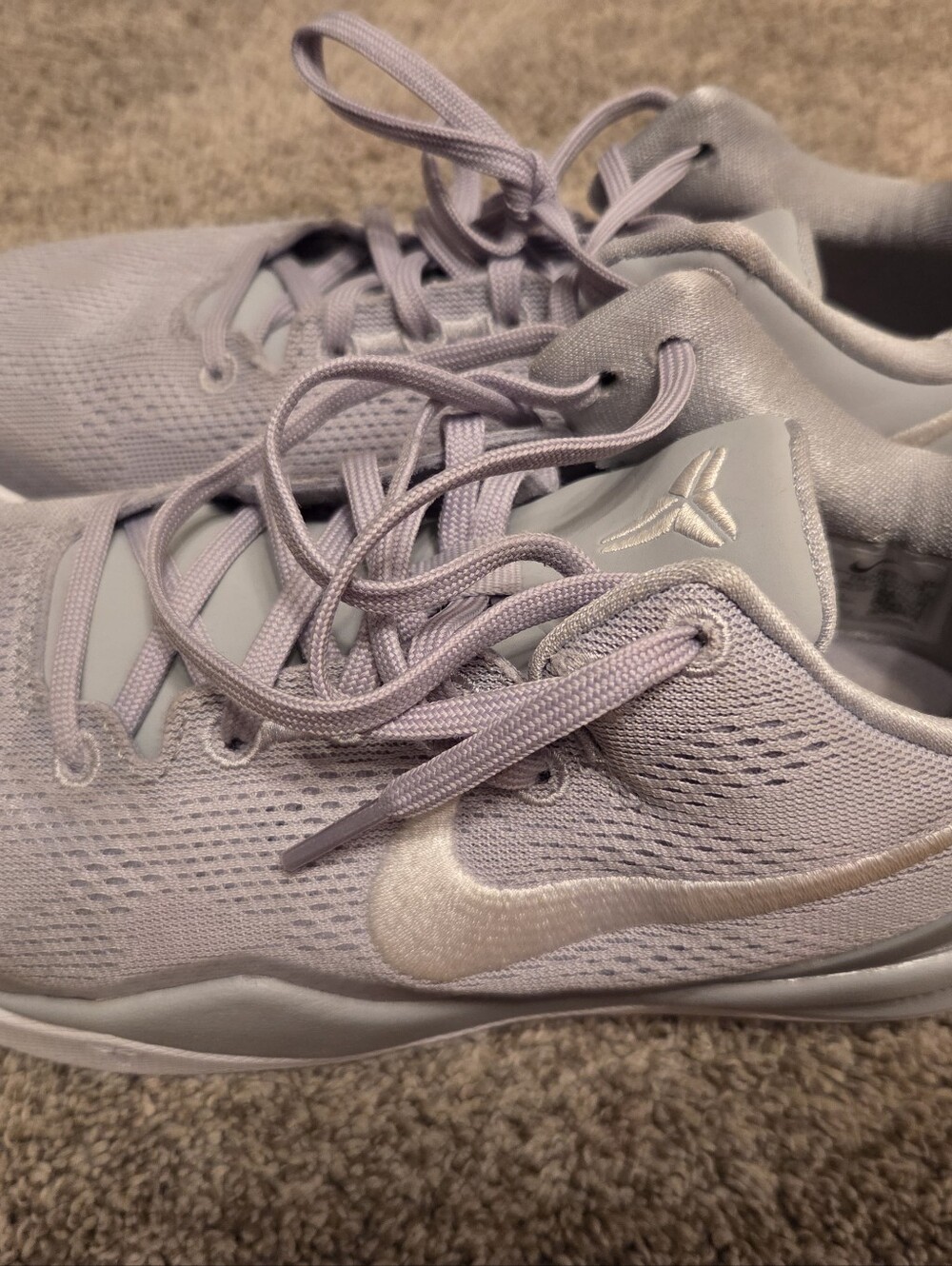 Nike Kobe Youth Grey Basketball Shoes